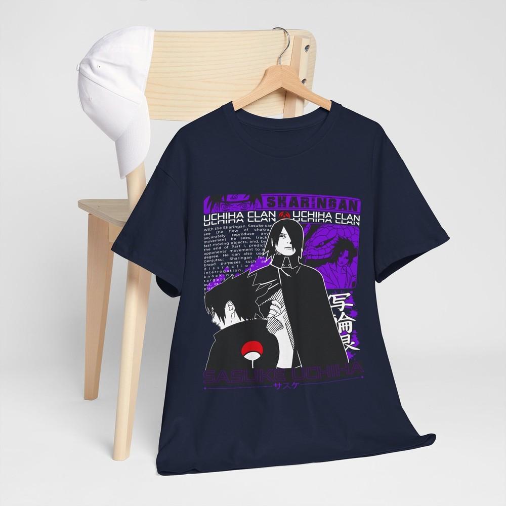 Sasuke Uchiha TShirt Naruto Jiraya Hinata Itachi Anime Horror Shirt gift S