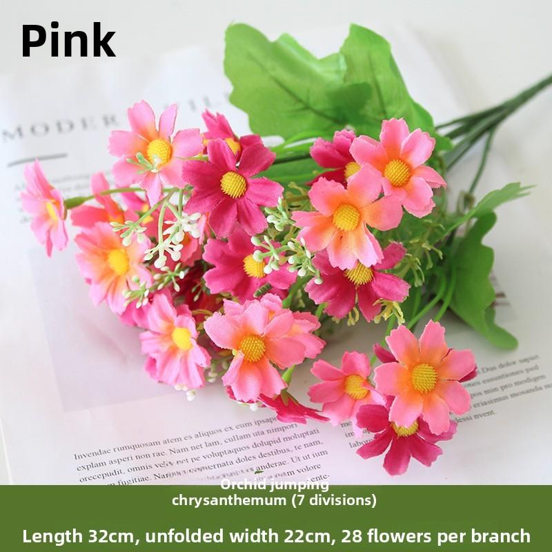 Chrysanthemum 28 Heads Artificial Fake Flower Home Coffee Shop Wedding Decor