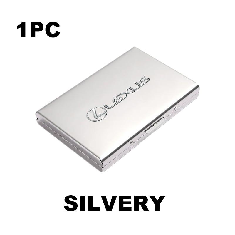 

Car Metal Thin Slim Credit Card Holder RFID Blocking Wallet Case For Lexus UX250h RX450h RX300 GX470 CT200h RX400h NX300h RX350