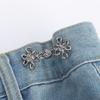 Pentagram Adjustable Waist Button for Pants Detachable Button Perfect Fit Jeans Buckle Waist Tightener Clothing Accessories