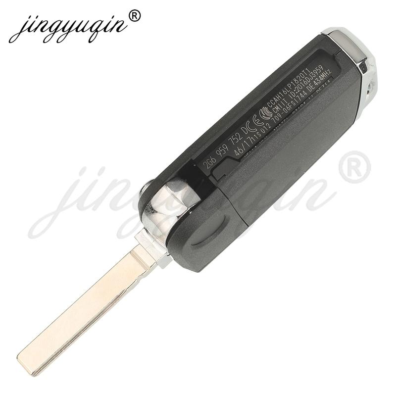 Jingyuqin 433MHz 5C/MQB49 Remote Car Key for VW T-Cross POLO 2019+ SKODA GOLF SEAT 2G6959752 /2G6959752D Keyless Fob Aftermarket