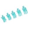 25 Pcs Hair Perm Clips for Men Small Volumizing Curl Styling Clamps with Non Slip Handle Blue