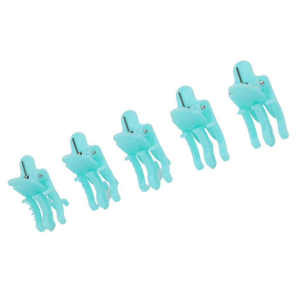 25 Pcs Hair Perm Clips for Men Small Volumizing Curl Styling Clamps with Non Slip Handle Blue