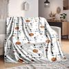 1pc Pumpkin Dachshund Lightweight Flannel Blanket, Comfortable and Warm Blanket, for Office and Camping Sofa Bed, Livingroom169