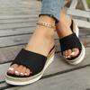 Fashion New Women Sandals Low Heels Wedge Shoes Summer Zapatos Mujer Peep Toe Platform Ladies Slippers Sandalias De Mujer Verano 2025