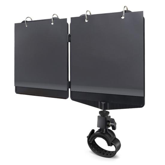 Trumpet Marching Lyre Adjustable Marching Band Lyre 360-degree Rotation Low Brass Lyre with Sheet Music Folder for Trumpet or Cornet