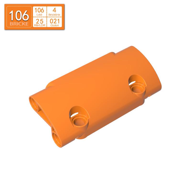 BRICKE Brick 7x3 Technic Panel - Compatible with Lego 24119, Ideal for Educational DIY Projects