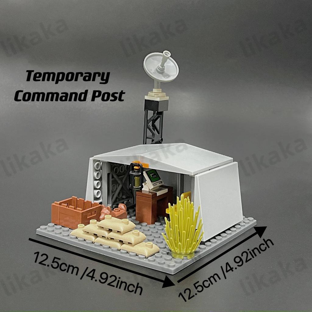 Klocki MOC Obszar Wojskowy Ograniczony Zestaw Klocków Wojskowych Zabawki dla Chłopców Prezenty Kompatybilne Klocki Broni Wojskowej