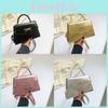 Stylish Pu Leather Shoulder Bag With Butterfly Bow Elegant Daily Use Box Bag