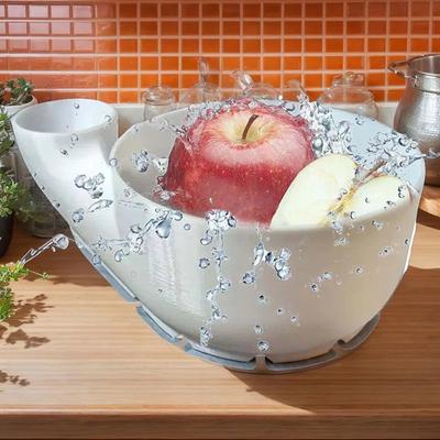 Portable Fruit Wash Bowl Vegetable Washer 3d Printing Food Washing Spinner Automatic Cleaning Machine For Kitchen Draining
