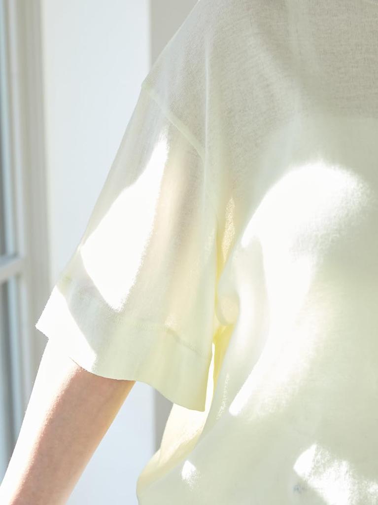 Gelato Pique Sheer PWCT252358 YEL F Women's T-Shirt