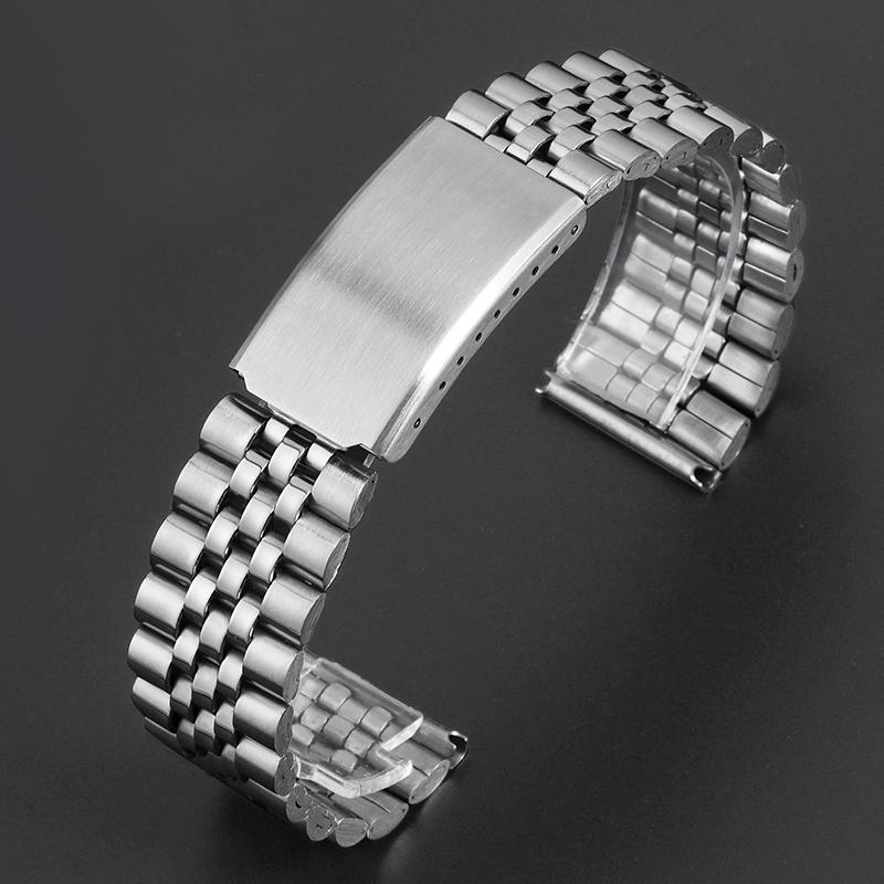 

18mm 20mm 22mm Stainless Steel Wristband for Casio Metal Bracelet for Seiko Folding Clasp 12 14 16mm Men Business Wristband Band 12mm