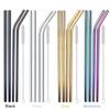 4 Pièces Paille en Acier Inoxydable avec Nettoyeur de Paille Paille de Remplacement Longues Pailles pour Tasse 40oz Accessoires