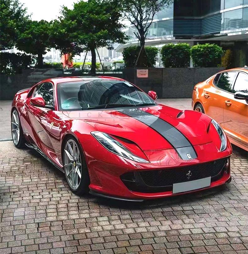 Ferrari 812 Carbon Fiber Body Kit: Front/Rear Splitter, Bumper Corners, Rear Lip, Engine Bay, Interior