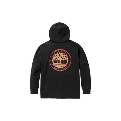 Timberland Tree Logo Printed Hooded Sweatshirt Unisex Sweatshirt Black A6UM2-001