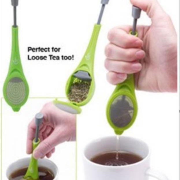 Silicone Tea Strainer & Manual Press Filter Set