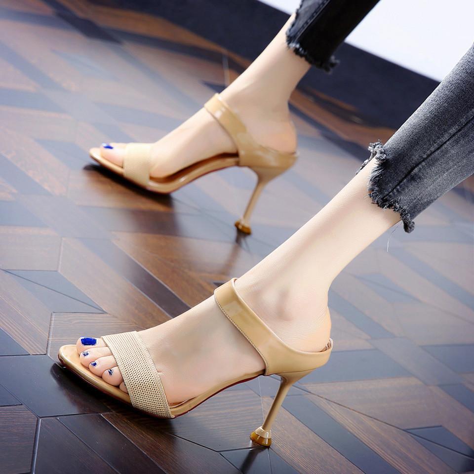 Fashion Womens Open Toe Sandals With Thin Heel For Casual Summer Wear