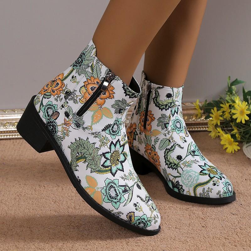 

Fashion Embroidered ankle boots, knight boots, thick heels, 40-43 35