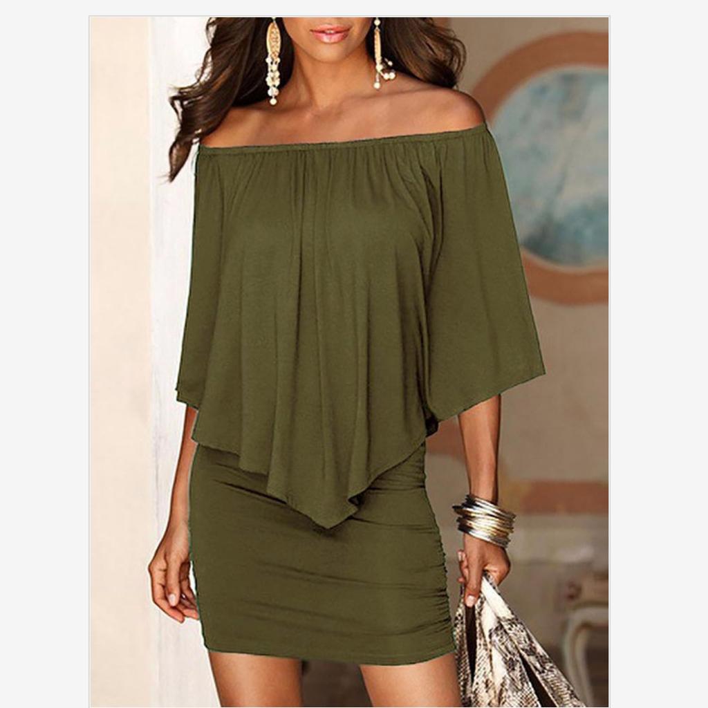 Dámské volné letní šaty se střapcem s krátkým rukávem Hip krátká sukně