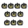 Halloween Pumpkin Paper Plates Black Orange Pumpkin Grimace Plates Disposable Serving Trays for Halloween Party Favors