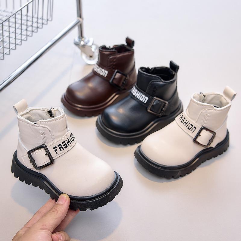 Unisex Kids Casual Mid Calf Martin Boots For Boys And Girls