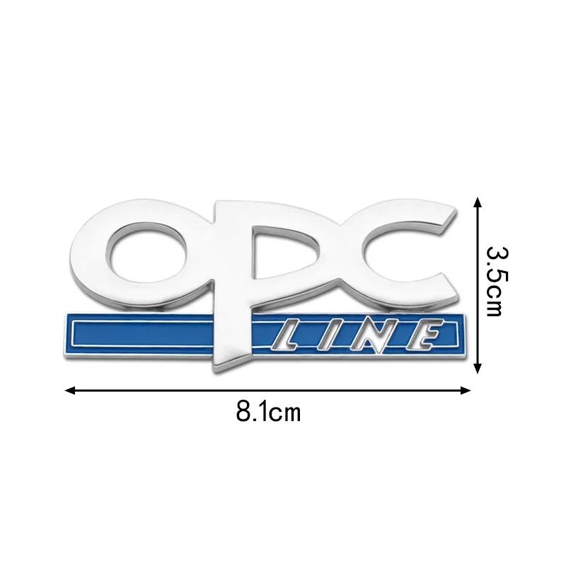 Kovové 3D logo OPC line, samolepka na auto, samolepky s emblémem na zadní kufr pro Opel Astra H J Insignia Corsa Zafira Vectra C D B