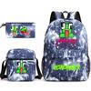 Zaino Inspeakable Set da 3 Pezzi, Zaino Studente di Grande Capacità con Borsa Pranzo e Astuccio, Resistente all'Acqua, Durevole