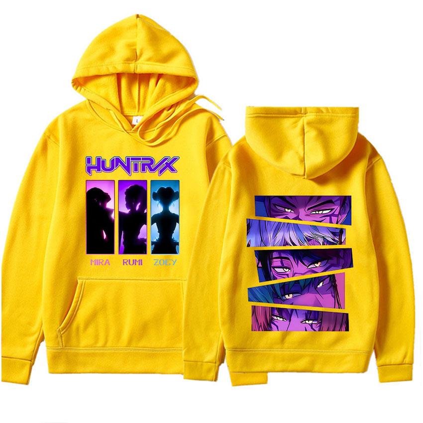 

Мультяшное худи «Охотники на демонов» K-pop Готическая графика Толстовка Мужская Женская Повседневная одежда Мода Толстовка Уличная одежда 3XL