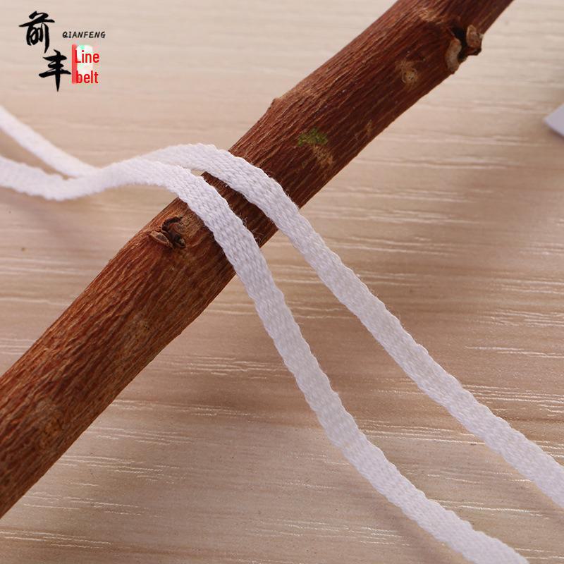 1cm Red Herringbone Belt with Cotton Edging and Colored Webbing Ribbon