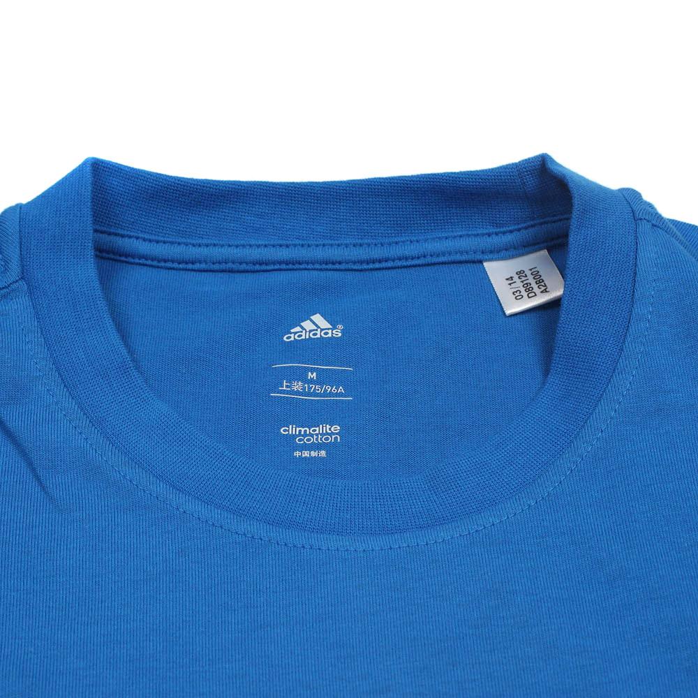 adidas Country Sports Training Series Round Neck Pullover Breathable Short Sleeve T-Shirt Men Tops Blue D89128