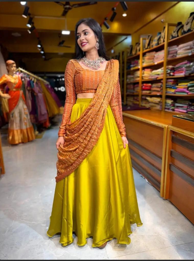 Pakisatni Party Wear Lehenga Choli with Dupatta Set Indian Bollywood Lehenga Set