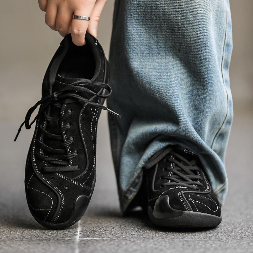 Retro kulatá špička Letní Sportovní Trendy Dojíždějící Ležérní Boty Pánské Pohodlné Šněrovací Tréninkové Boty
