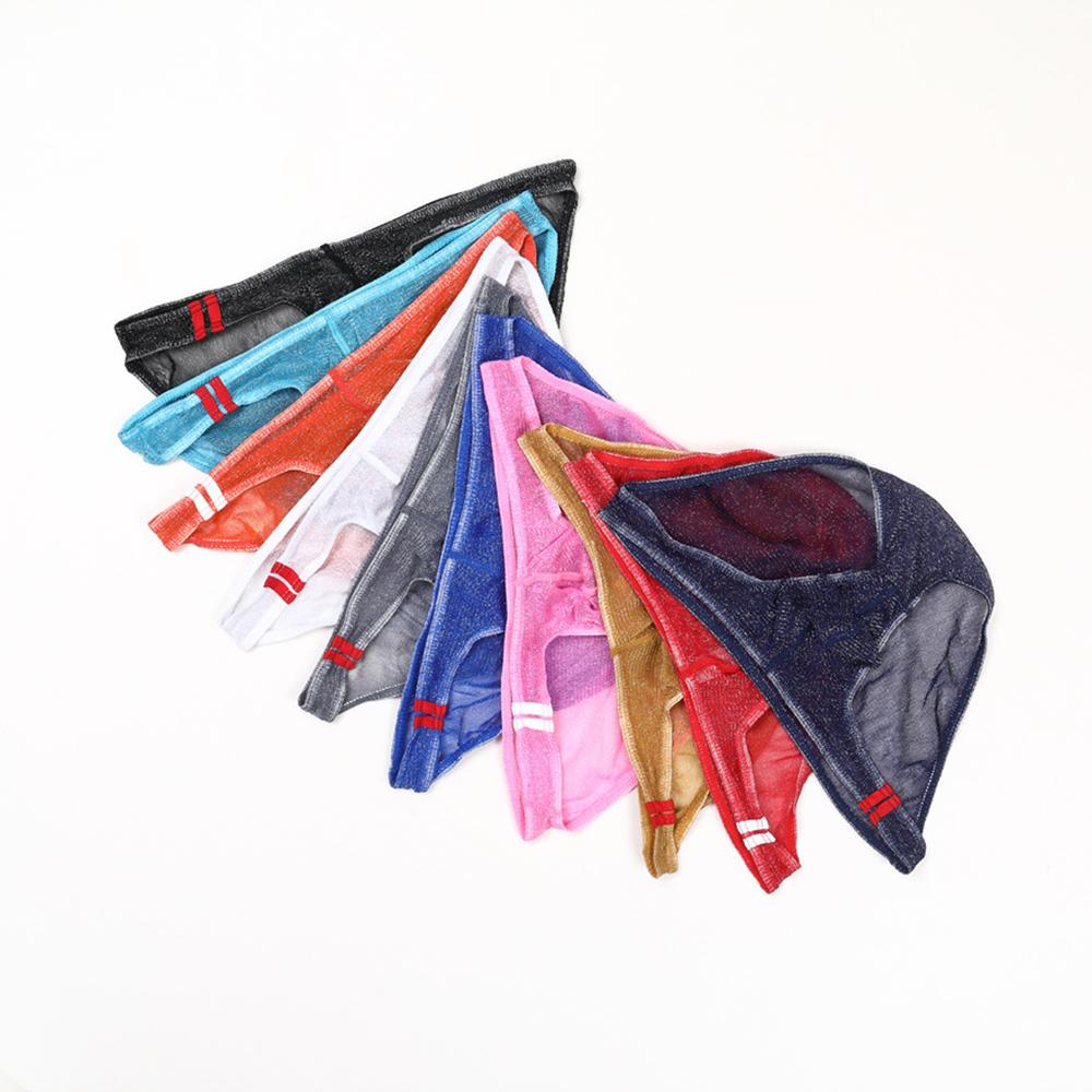Männer durchsichtige Jockstrap Bulge Pouch Low-Rise G-String Tanga Slips Unterwäsche