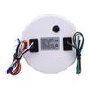110mm 4 3/8in 4 in 1 Multifunction Gauge DC 12V 0-150PSI Oil Pressure Fuel Level 100-250℉ Water Temp 8-16V Voltmeter for RV Boat Truck (Black Dial