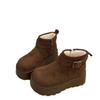New snow boots winter muffin thick-soled piled thickened cotton boots warm short boots