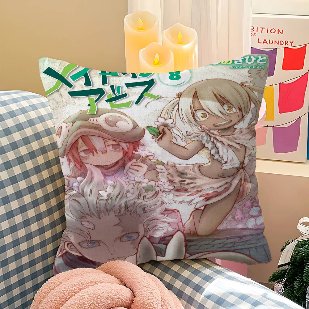 Made In Abyss Anime Cushion Cover Decorative Pillow Sofa Home Decor Case Pillow Cases