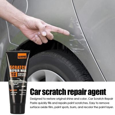 Cera para quitar rayones de vehículos, cera para dar brillo intenso, cera para detalles de autos, pulidor de autos, restaurador, accesorios de limpieza de autos