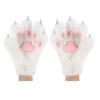 Fluffy Cat Ears Cat Long Tail Plus Cute Cat Paws Gloves Set Cosplay Costume Accessories Halloween Carnival Party Dress Up
