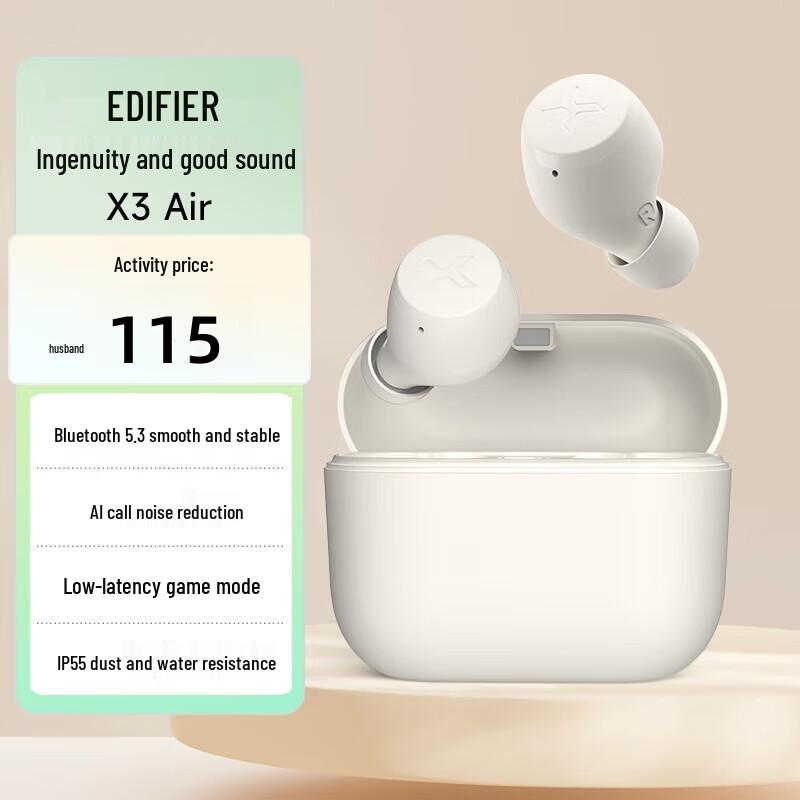 EDIFIER X3 Air True Wireless Bluetooth Earbuds