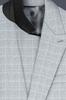 Hurricane Gray Windowpane Double Breasted Blazer