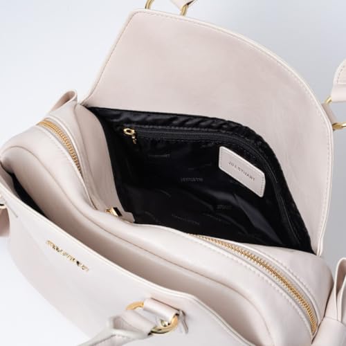 Jill Stuart Pecot Shoulder Bag with Ribbon Design, Feminine and Vintage Feel, JSLH5EH1, Ivory, Women's