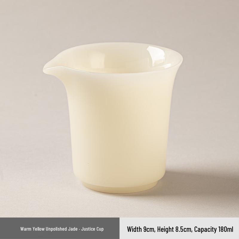 Ice Jade White Porcelain Fairness Cup