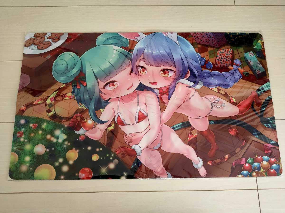 

Hololive Rushia Junha Pekora Usada Playmat Rubber Mat 35 x 60cm