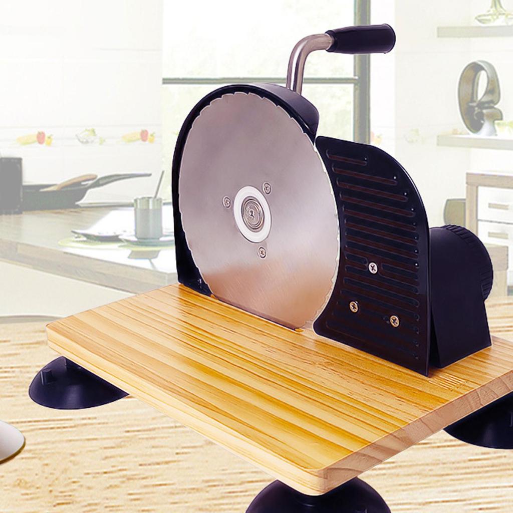 Bread Slicer As A with Hand Crank Divider Wooden Base And Cutting Machine for