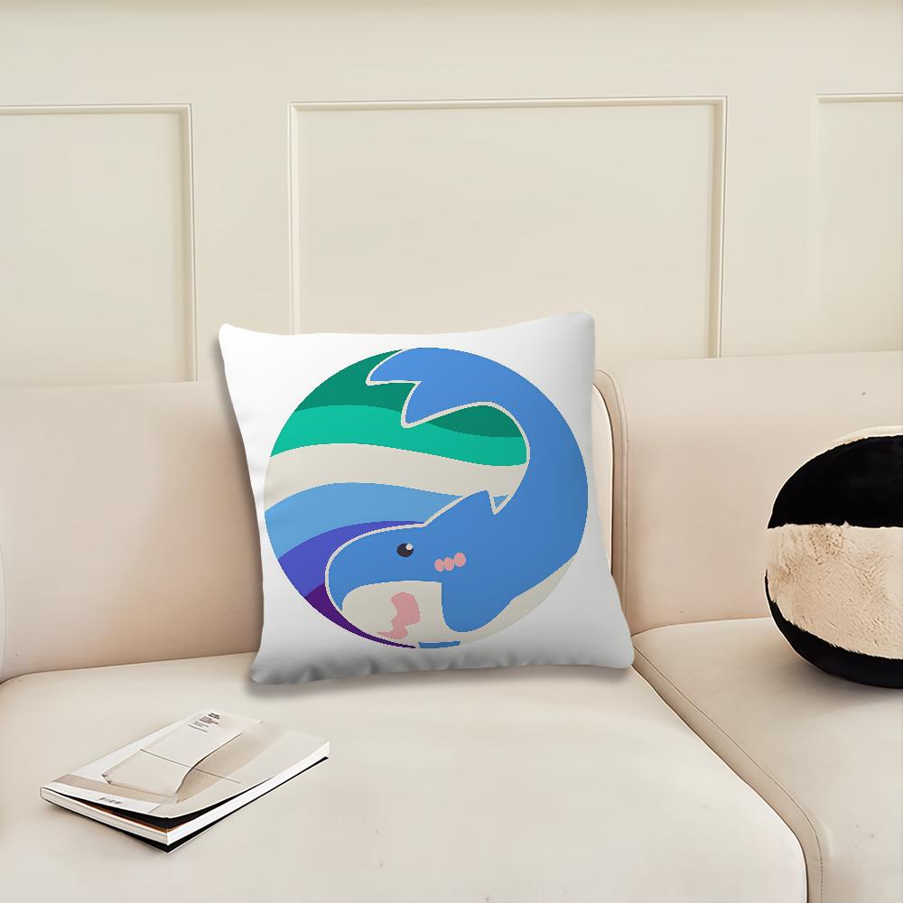 Trans Blahaj Shark Cushion Cover Pillow Cover Decoration Room Home Sofa Living Office Car Nordic Simplicity
