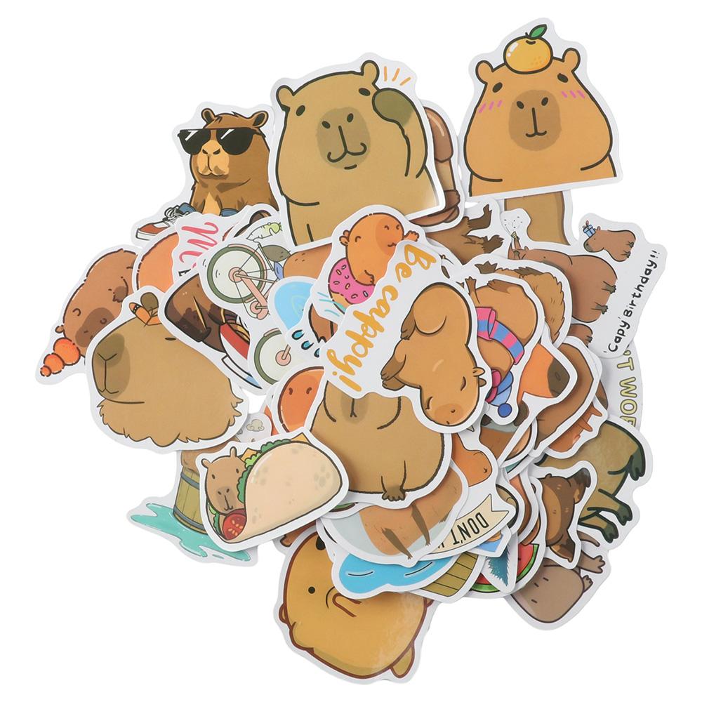 Capybara Capybara Stickers PVC Capybara Decals Vinyl Capybara Scrapbook Sticker  For Water Bottle