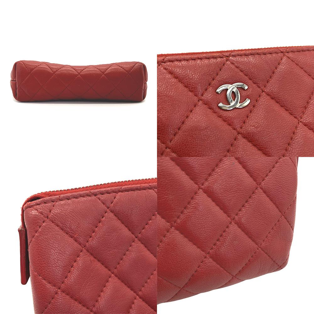 Used CHANELPouch Lambskin Unisex