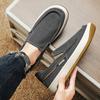 Summer Men Shoes Canvas Sneakers Men Platform Casual Walking Shoes Slip On Male Loafers Man Breathable Street Lazy Shoes