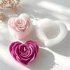 Flexible Heart Shape Rose Mold Decoration for Candle Making, Display Use, and Flower Heart Styling for Project Work and Shelf Display
