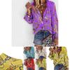 Stylish Ladies Casual Chain Print Long Sleeve Blouse For Office Wear